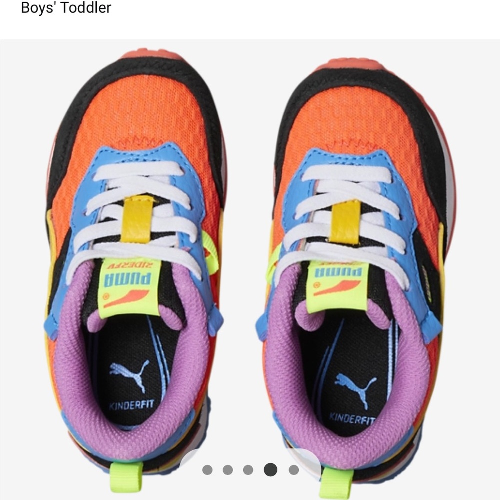 Like new! Puma Rider FV Lava toddler sneakers